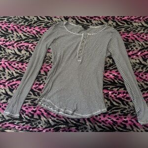 Lucky Brand Striped Long Sleeve Top